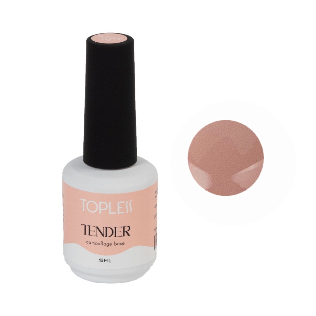 TOPLESS Камуфлирующая база 04 Tender (15 мл)