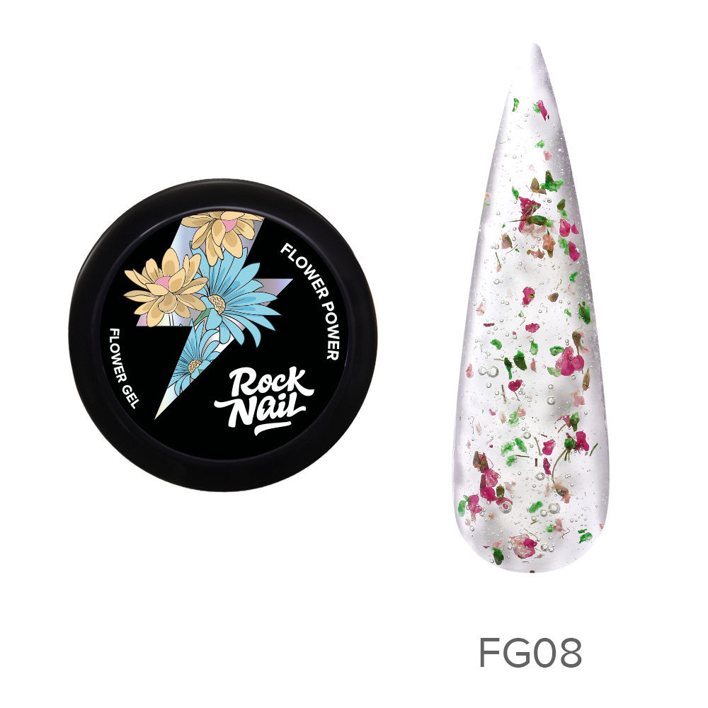 RockNail    Flower Power FG08 Rock'n'Rose (10 )*