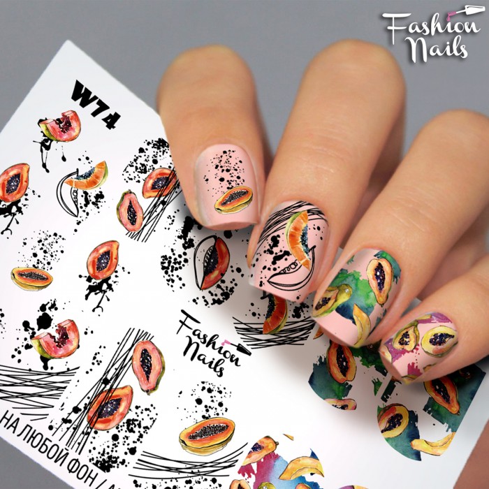 Fashion Nails Слайдер-дизайн White 074*
