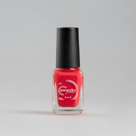 Swanky Stamping Лак для стемпинга S56 алый (6 мл)