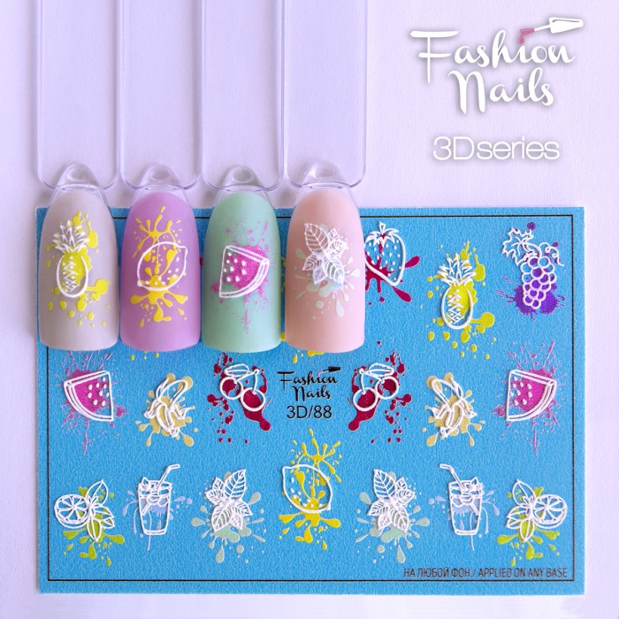 Fashion Nails Слайдер-дизайн 3d 088*