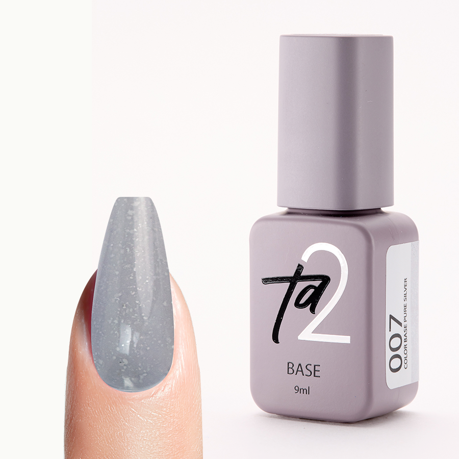 Ta2 База каучуковая цветная Base Pure Silver №007 (9 мл)