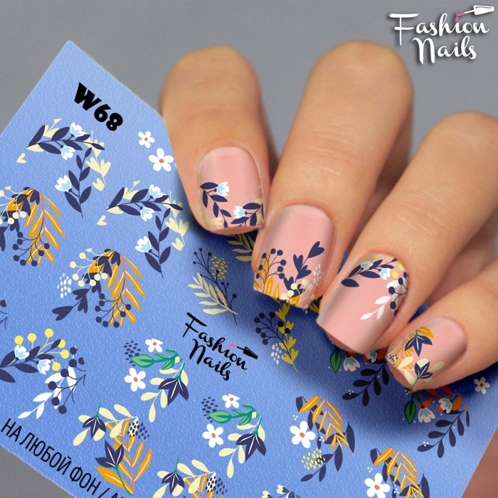 Fashion Nails Слайдер-дизайн White 068*