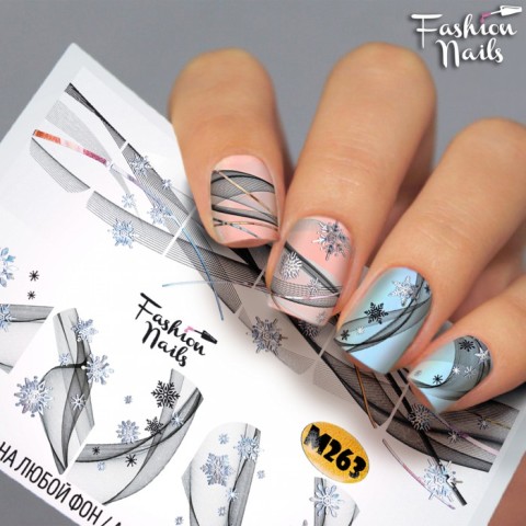 Fashion Nails Зима Слайдер-дизайн Metallic 263*