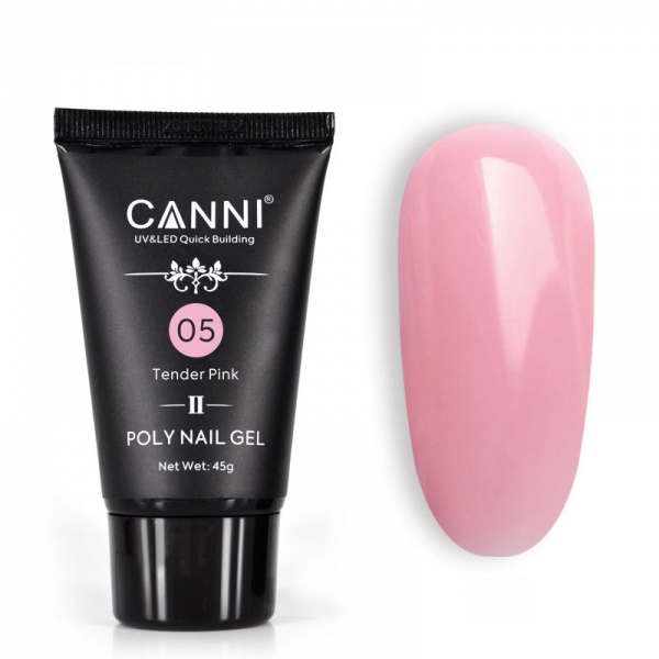 CANNI Акригель Quick building №05 розовый (45 г)