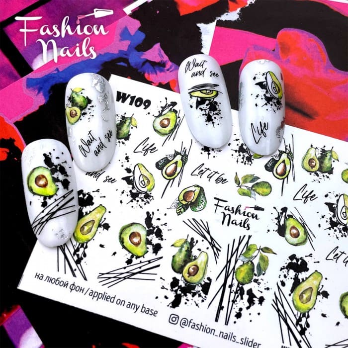 Fashion Nails Слайдер-дизайн White 109*