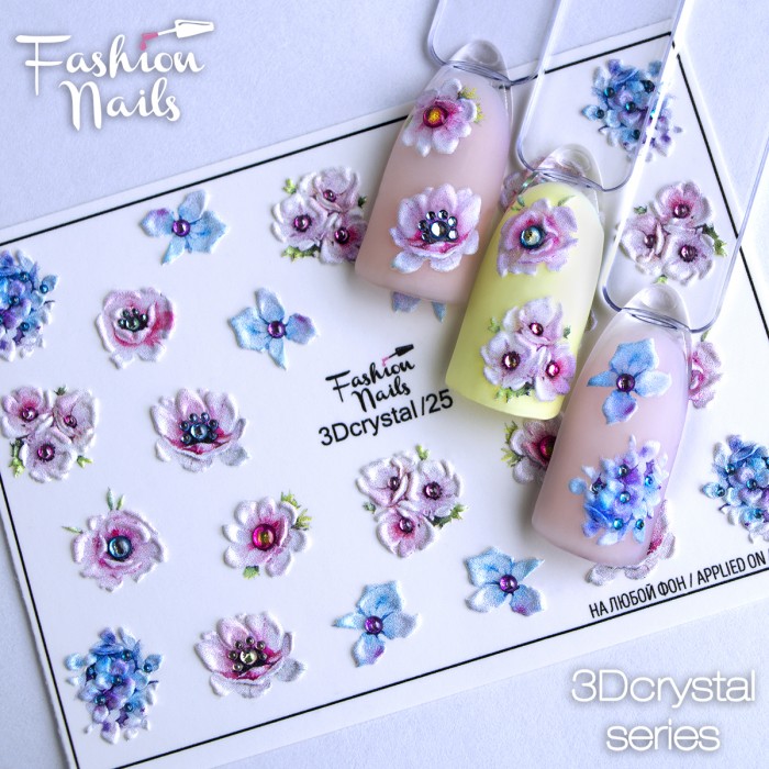 Fashion Nails Слайдер-дизайн 3d Crystal 025*