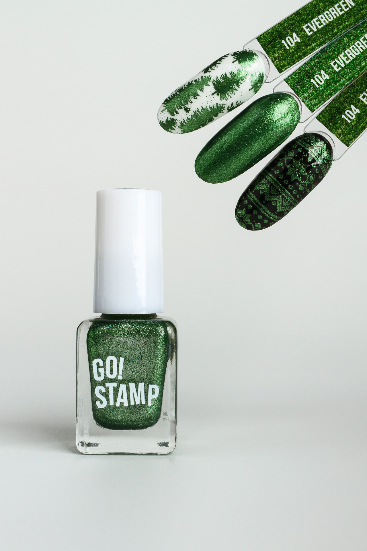 Go Stamp Лак для стемпинга 104 Evergreen (6 мл)