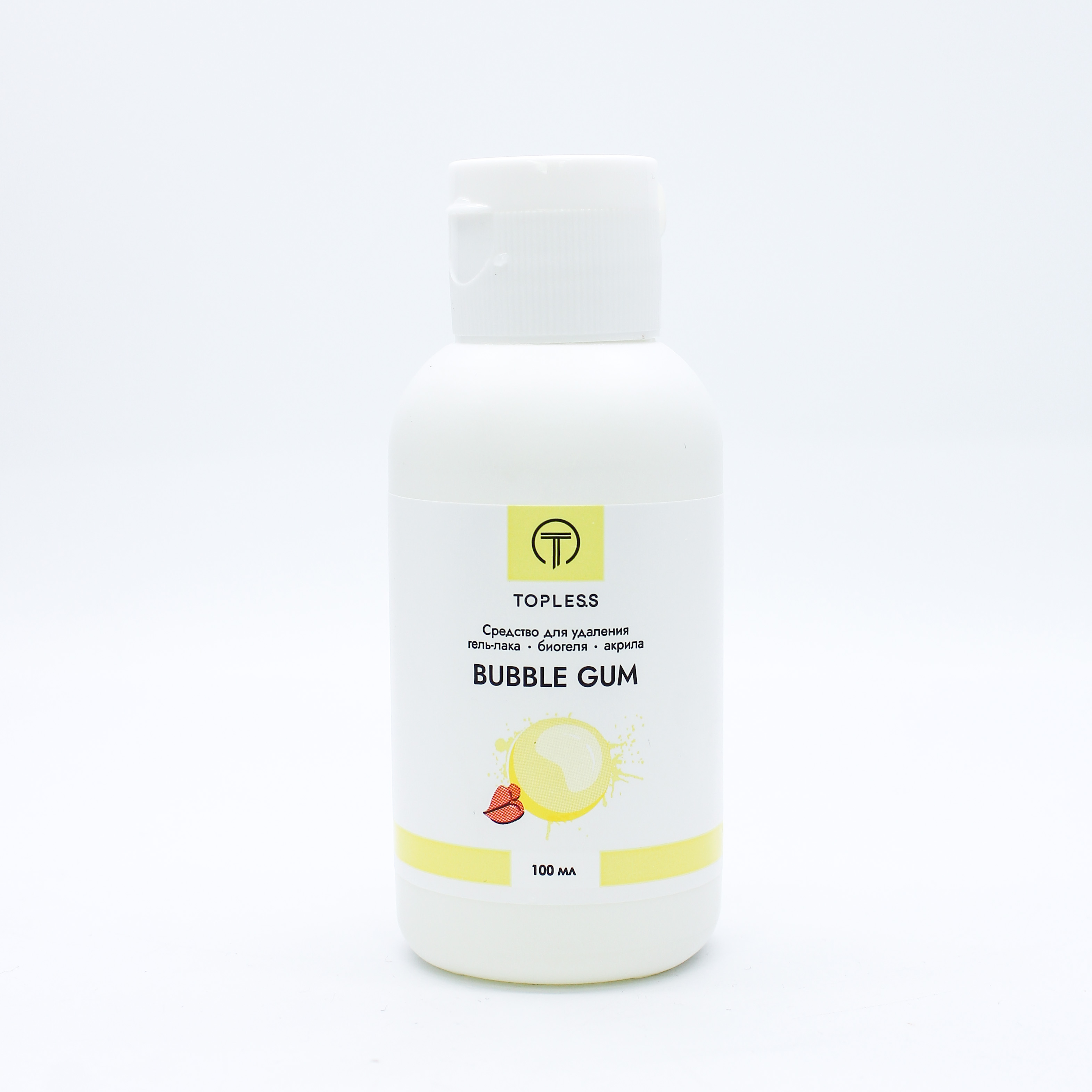 TOPLESS Жидкость для снятия гель-лака Bubble gum (100 мл)