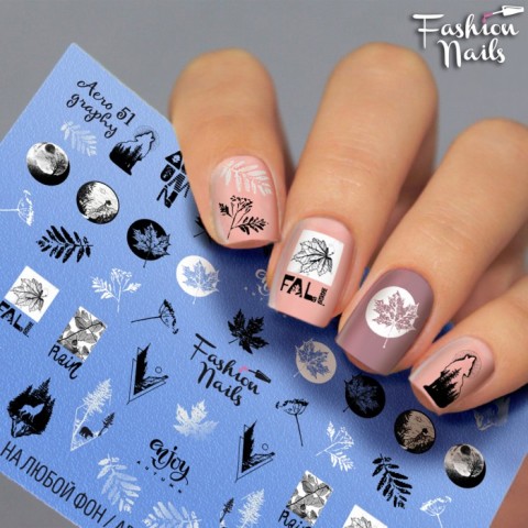 Fashion Nails Осень Слайдер-дизайн AeroGraphy 051*