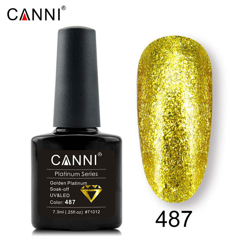 CANNI Гель-лак Platinum Series №487 (7,3 мл)