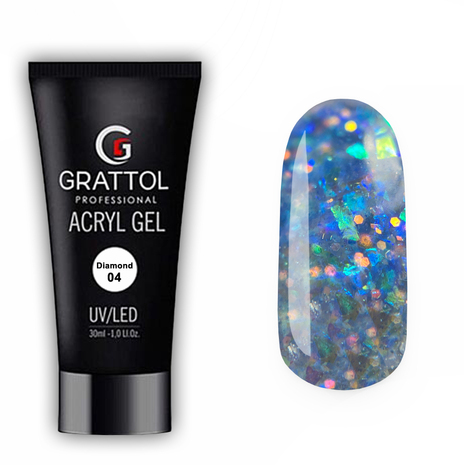 Grattol Acryl Gel Diamond 04 (30 мл)*