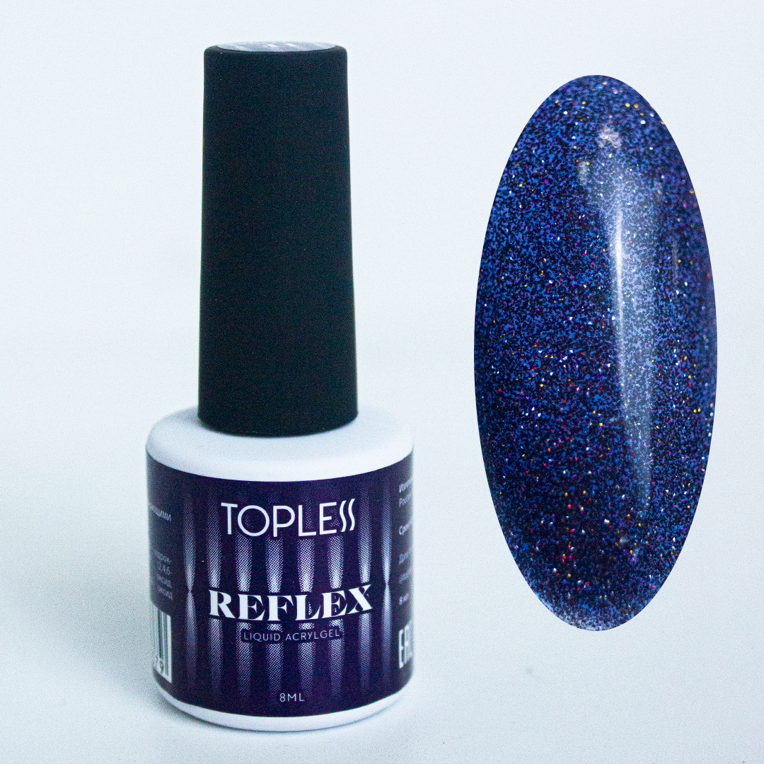 TOPLESS Reflex 11 Акригель со светоотражающими частицами (8 мл)