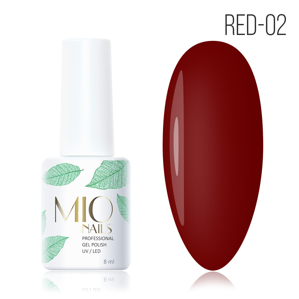 MIO Nails Гель-лак RED №02 (8 мл)