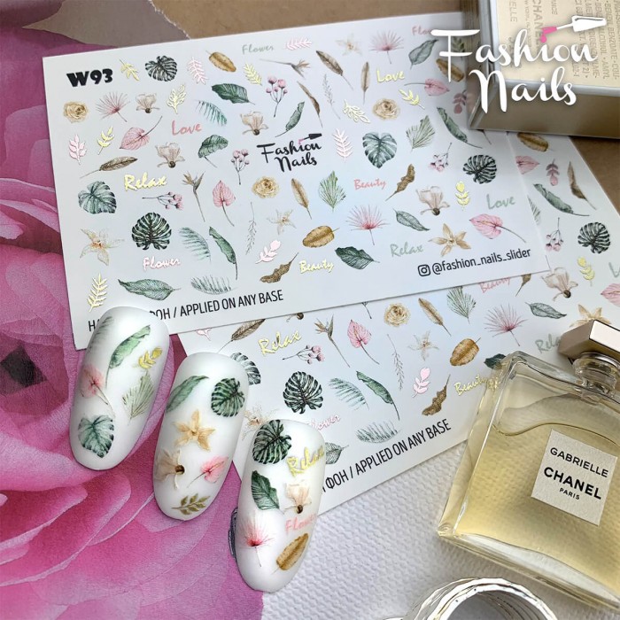 Fashion Nails Слайдер-дизайн White 093*