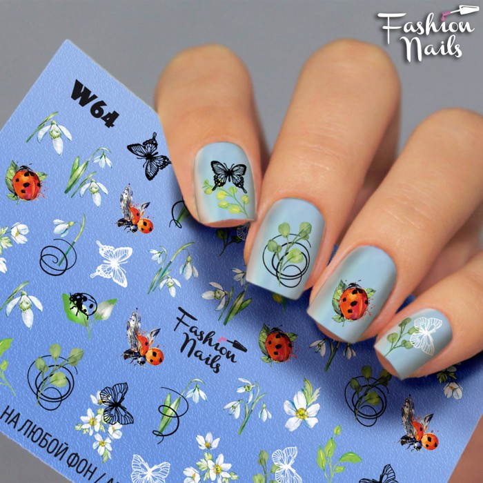 Fashion Nails Слайдер-дизайн White 064*
