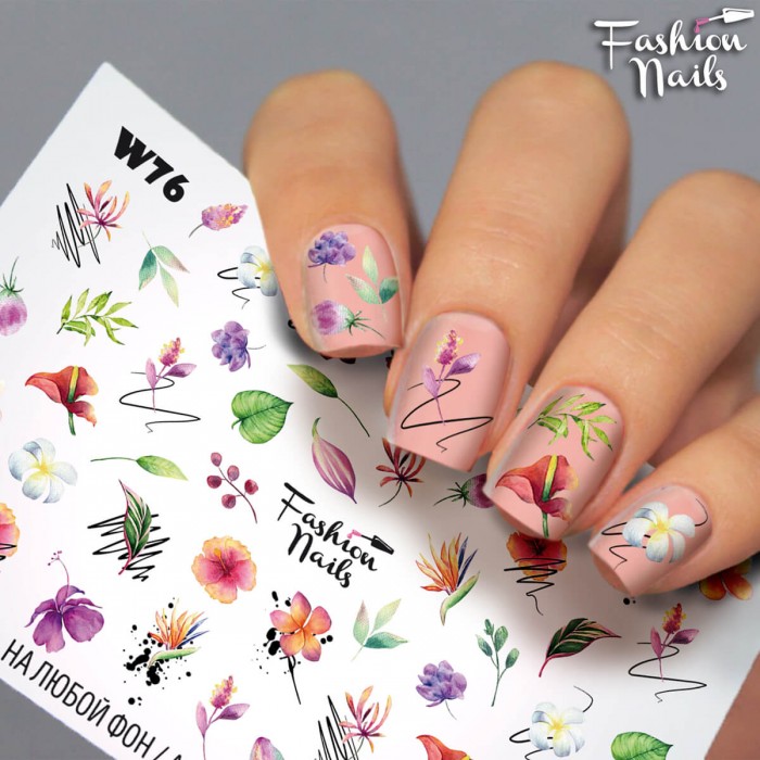 Fashion Nails Слайдер-дизайн White 076*