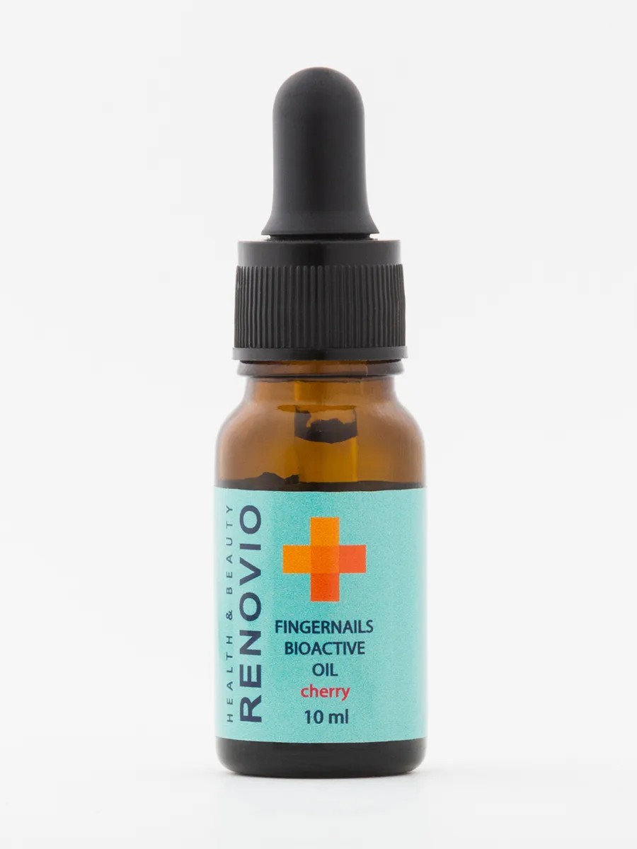 RENOVIO Масло для ногтей Fingernails bioActive Oil Cherry (10 мл)