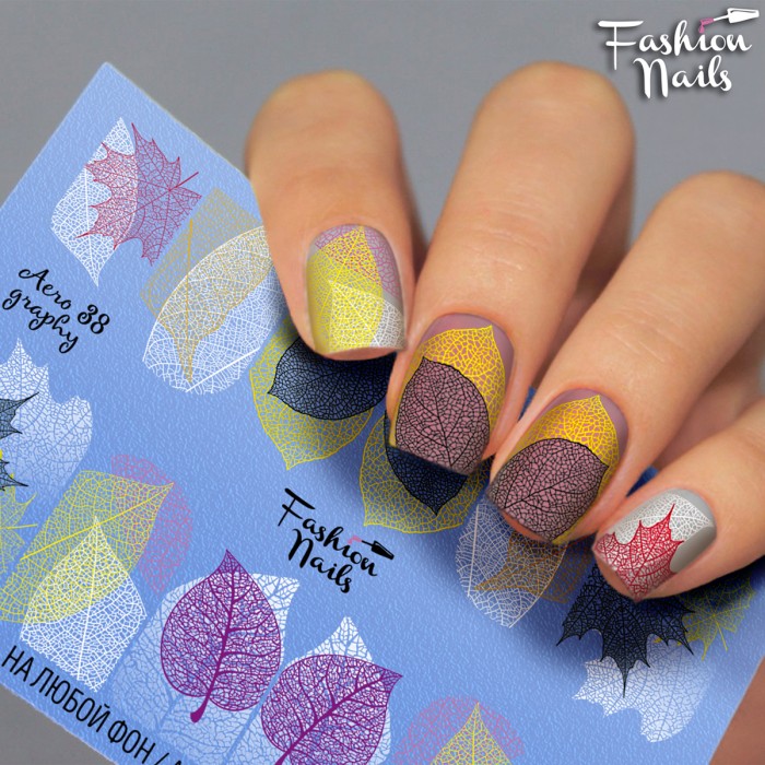 Fashion Nails Осень Слайдер-дизайн AeroGraphy 038*