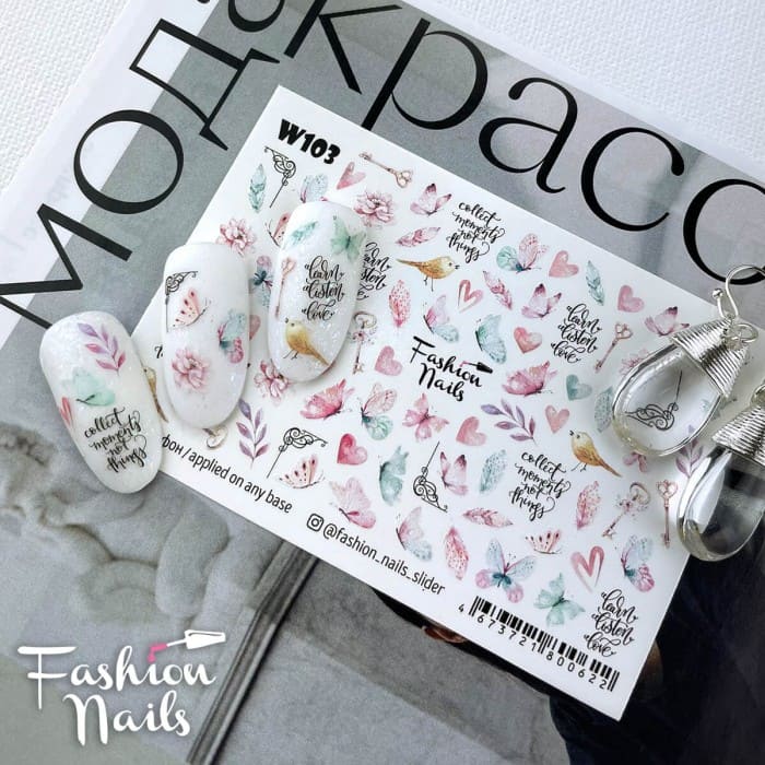 Fashion Nails Слайдер-дизайн White 103*