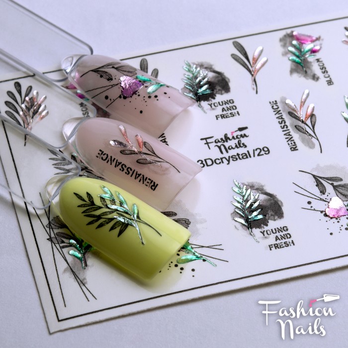 Fashion Nails Слайдер-дизайн 3d Crystal 029*