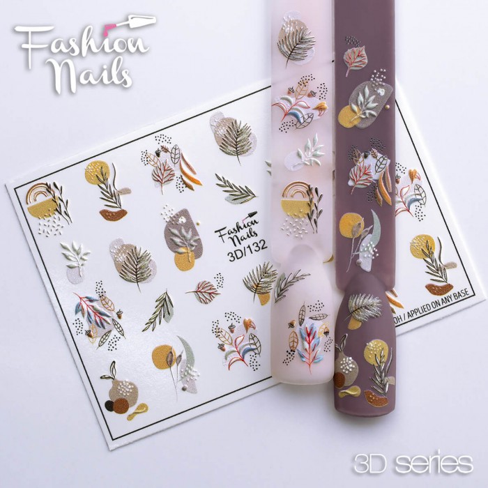 Fashion Nails Осень Слайдер-дизайн 3d 132*