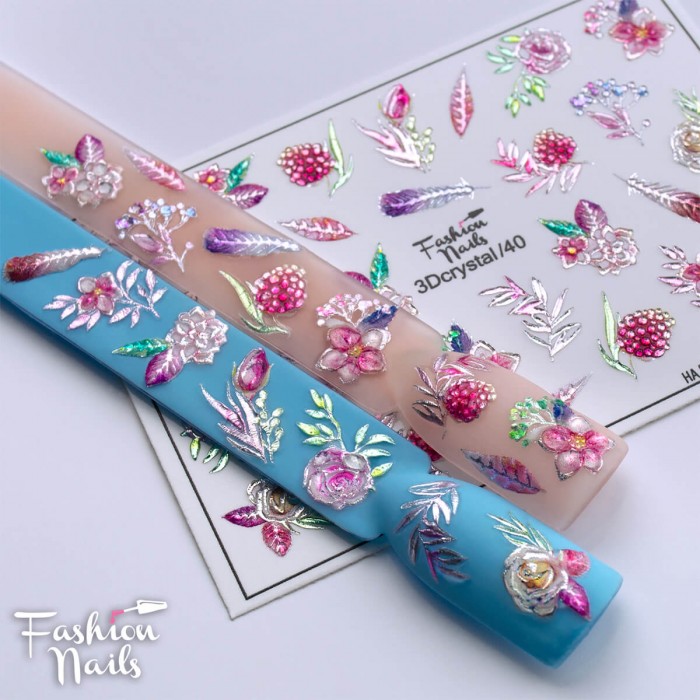 Fashion Nails Слайдер-дизайн 3d Crystal 039*