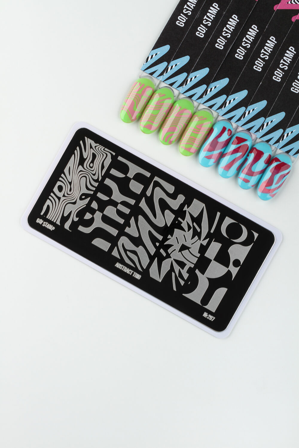 Go Stamp Пластина для стемпинга 297 Abstract Trio