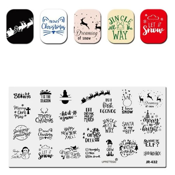 Малина Stamping Пластина для стемпинга JR Calligraphy 432*