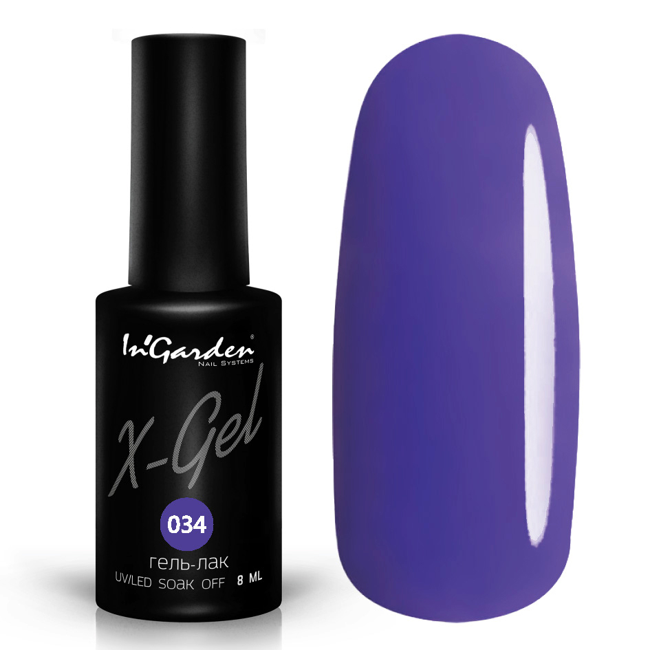 InGarden Гель-лак X-Gel №034 (8 мл)*