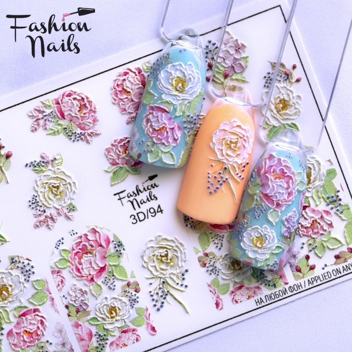 Fashion Nails Слайдер-дизайн 3d 094*