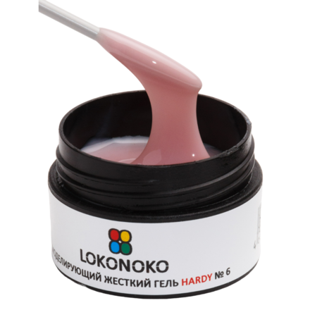 LOKONOKO Гель моделирующий жесткий HARDY №006 (15 мл)