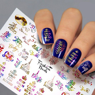 Fashion Nails Слайдер-дизайн Metallic 045*