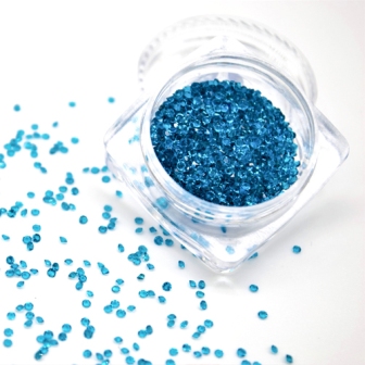 Хрустальная крошка BLUE ZIRCON в баночке