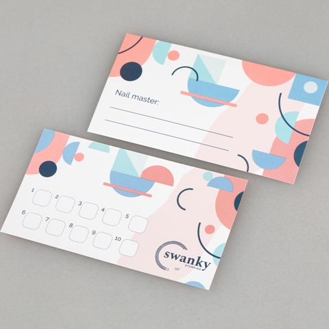 Swanky Stamping Набор визиток для мастера Геометрия