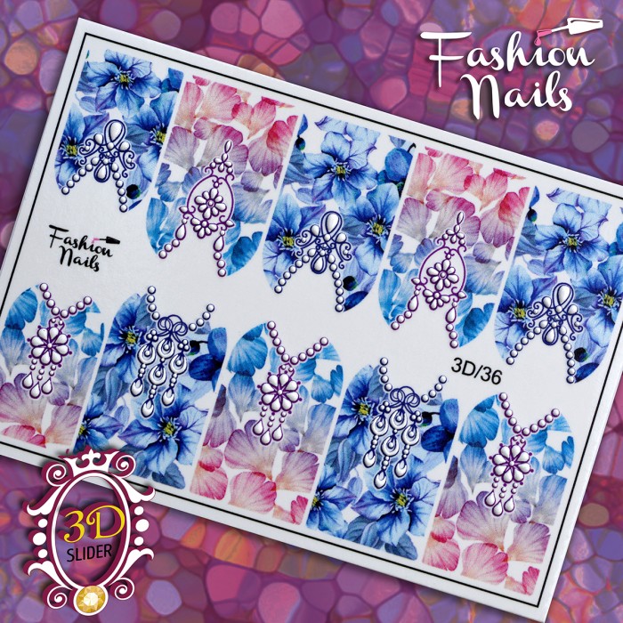 Fashion Nails Слайдер-дизайн 3d 036*