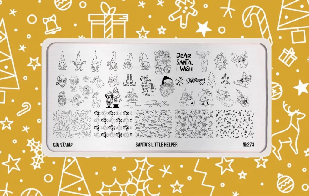 Go Stamp Пластина для стемпинга 273 Santas Little Helper