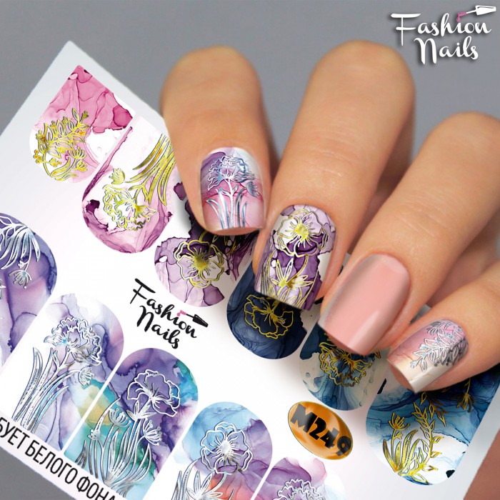 Fashion Nails Слайдер-дизайн Metallic 249*