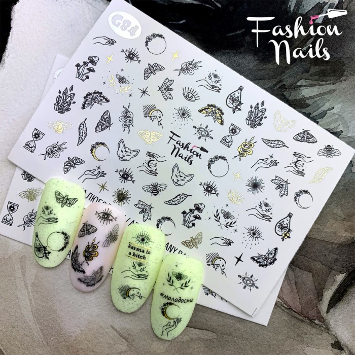 Fashion Nails Слайдер-дизайн Galaxy 084*