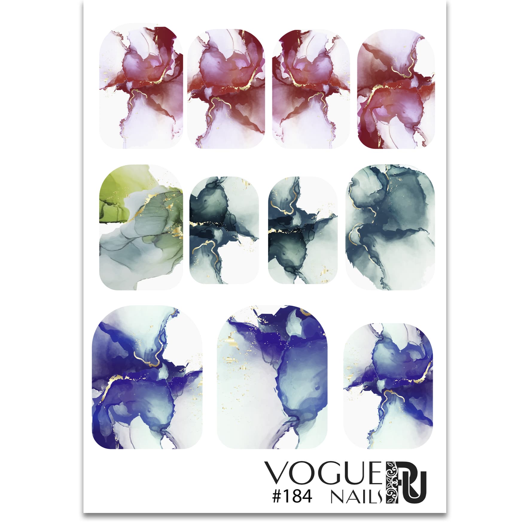 Vogue Nails Слайдер-дизайн #184*