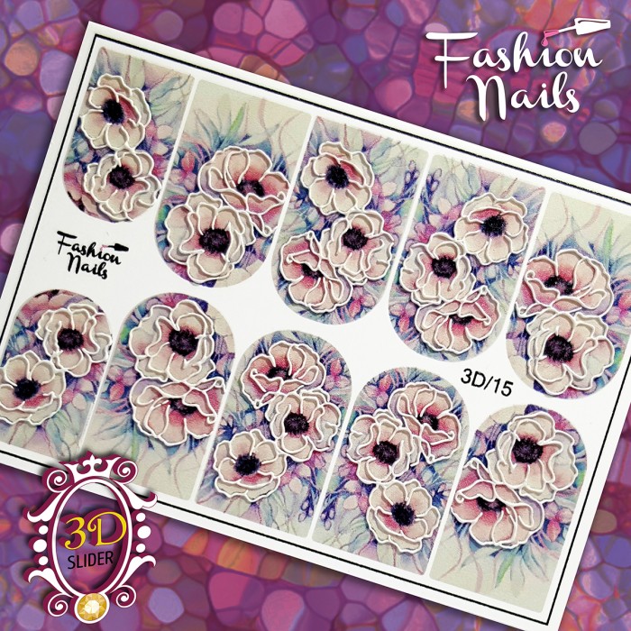 Fashion Nails Слайдер-дизайн 3d 015*