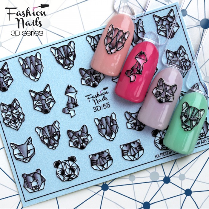 Fashion Nails Слайдер-дизайн 3d 055*