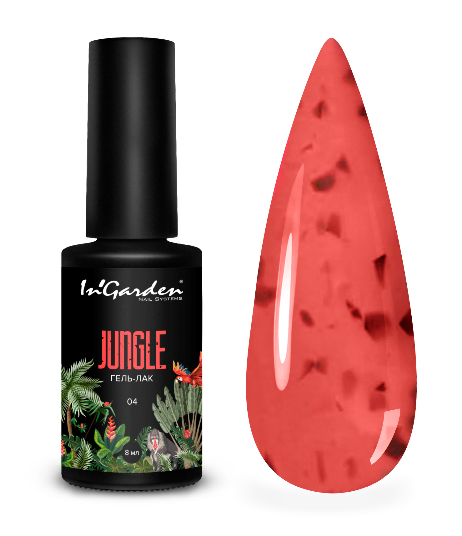 InGarden Гель-лак Jungle №004 (8 мл)