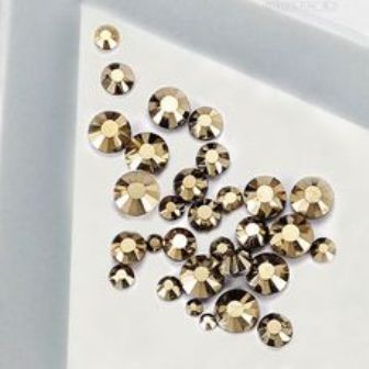 Стразы размеры MIX 300 шт/уп GOLD