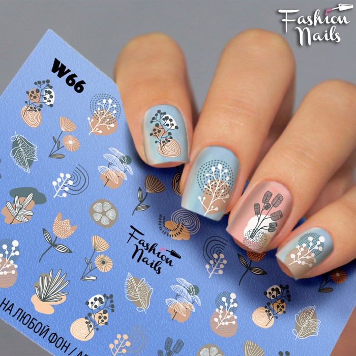 Fashion Nails Слайдер-дизайн White 066*