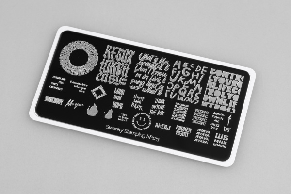 Swanky Stamping Пластина 123*