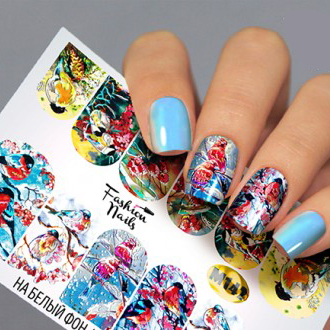 Fashion Nails Зима Слайдер-дизайн Metallic 142*