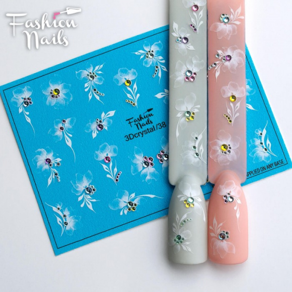 Fashion Nails Слайдер-дизайн 3d Crystal 038*