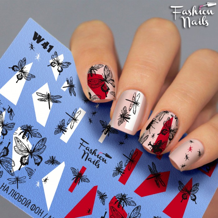 Fashion Nails Слайдер-дизайн White 041*