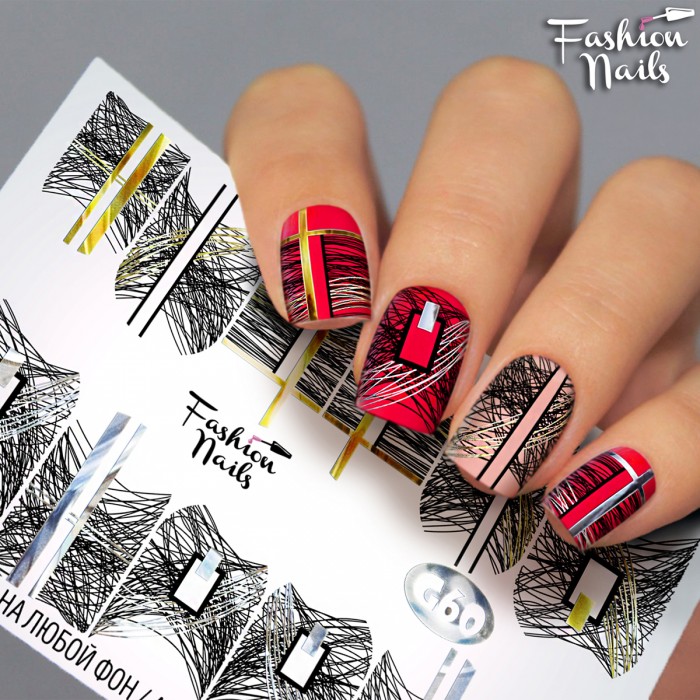 Fashion Nails Слайдер-дизайн Galaxy 060*